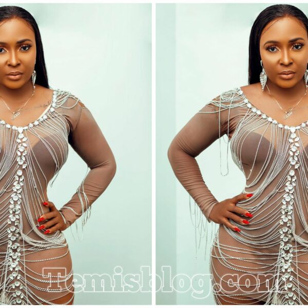 Reactions As Blessing CEO Steps Out In A Sheer Outfit.